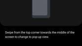 Swipe down for pop-up window in One UI 5.0