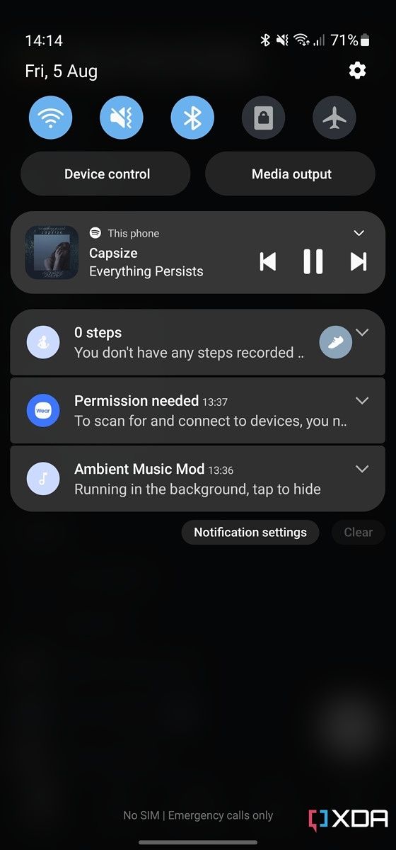 Notifications in One UI 5.0