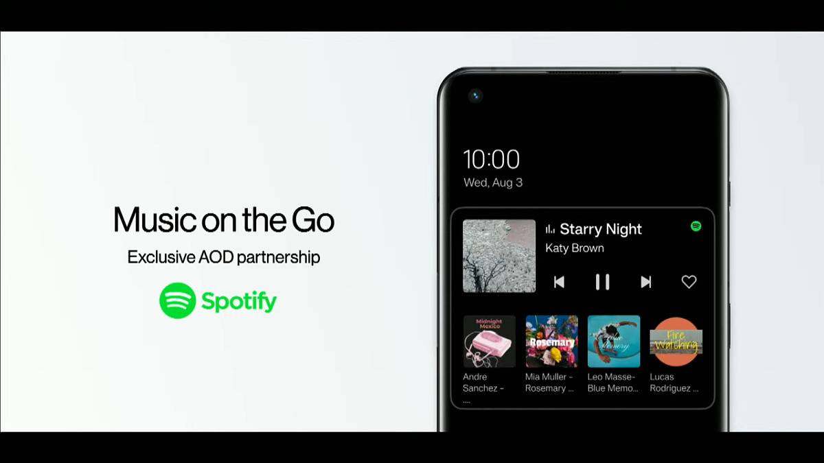 spotify always on display integration in oxygenos 13