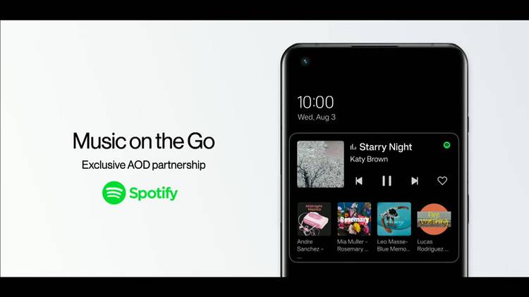 spotify always on display integration in oxygenos 13