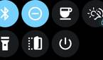 Screenshot of the CoverScreen OS Quick Settings toggles on the Galaxy Z Flip 4.