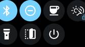 Screenshot of the CoverScreen OS Quick Settings toggles on the Galaxy Z Flip 4.