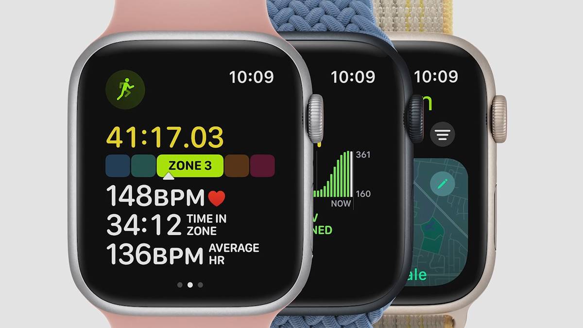 Apple Watch SE 2nd-generation in three colors