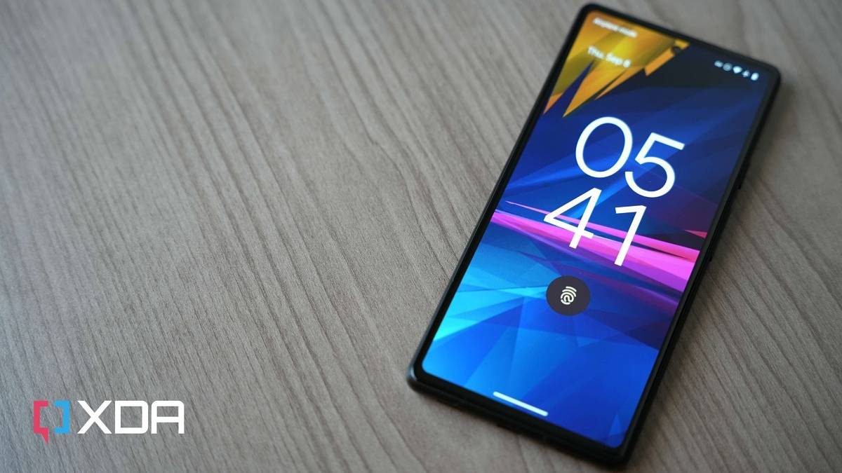 Google Pixel 6a with fingerprint reader