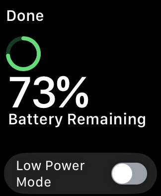 Low Power Mode Apple Watch 1