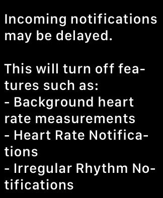 Low Power Mode Apple Watch 3
