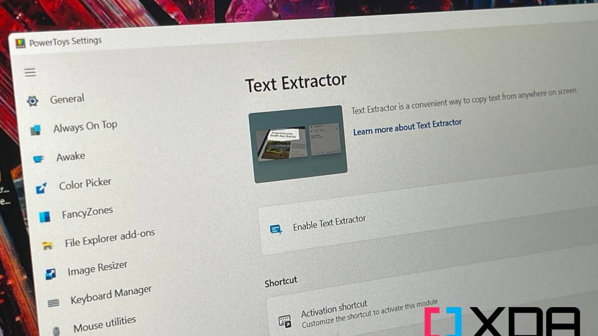 Text Extractor Utility PowerToys 0.62 adds Screen Ruler, Text Extractor to Windows