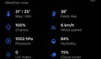 Overdrop homescreen in dark mode