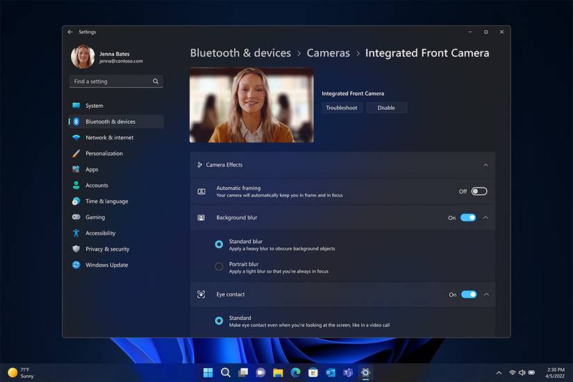 Screenshot of Windows Studio Effects settings in Windows 11