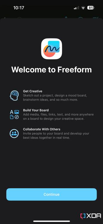 Apple Freeform app iOS 16.2 beta 1
