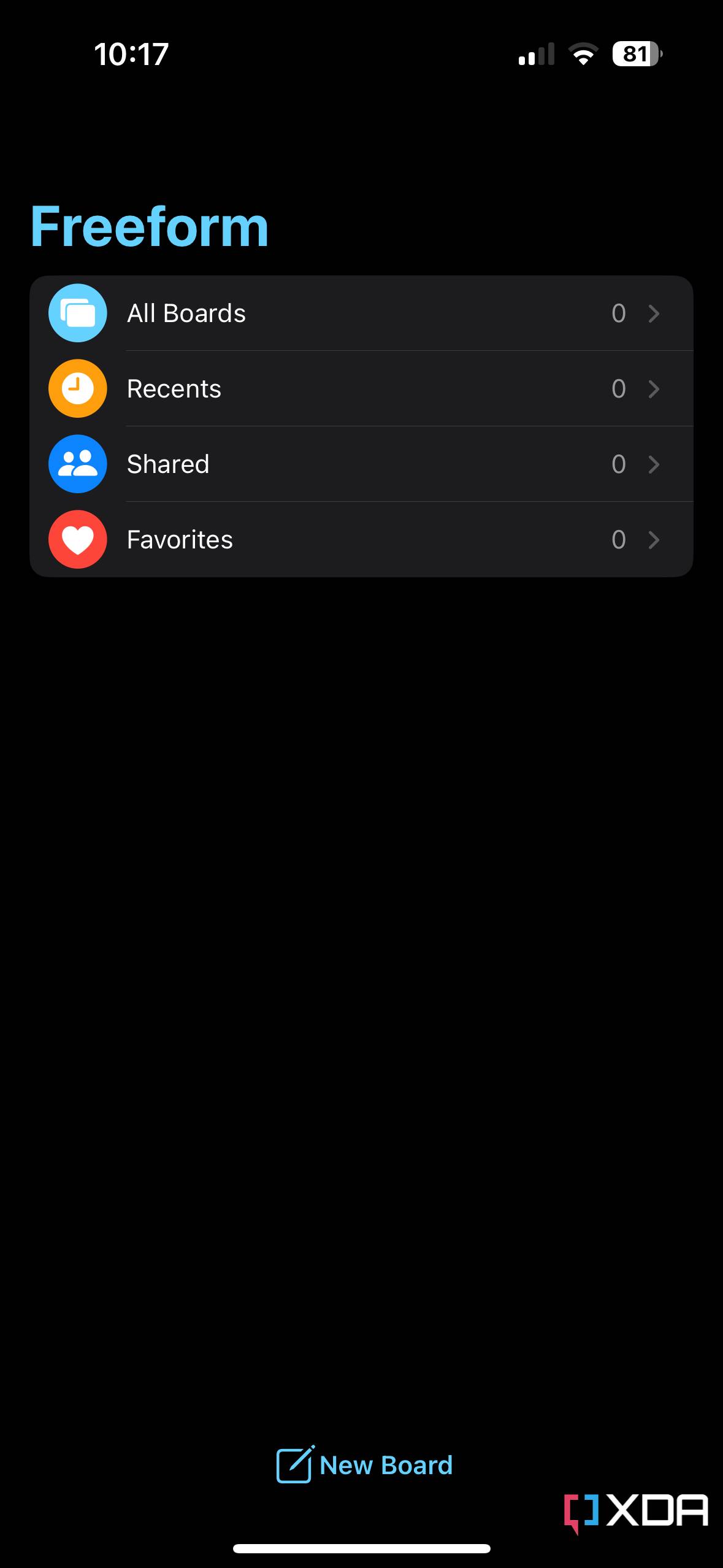 Apple Freeform app iOS 16.2 beta 3