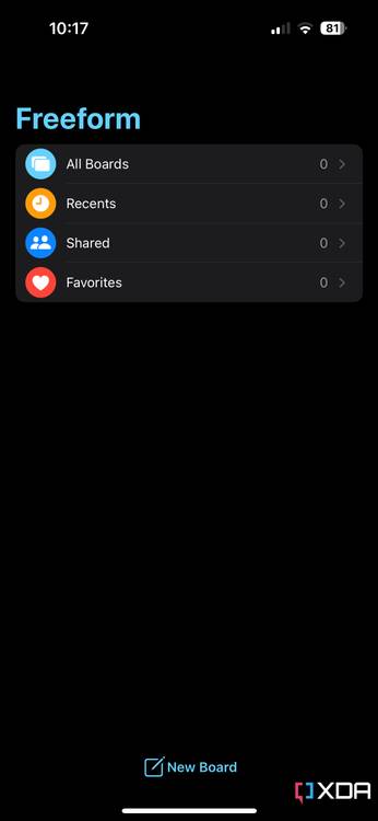Apple Freeform app iOS 16.2 beta 3