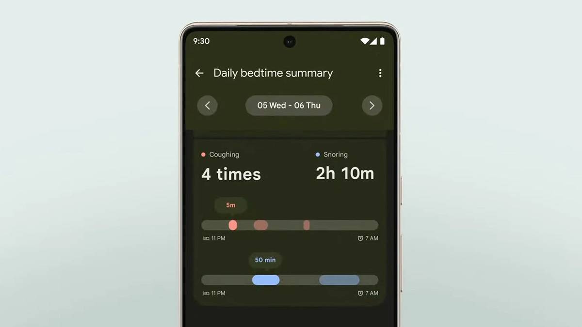 Here's an early look at Pixel 7's Cough & Snore detection feature