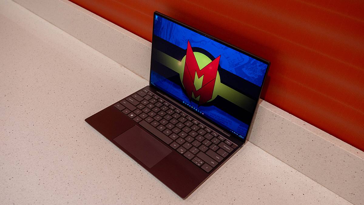 Angled view of Dell XPS 13