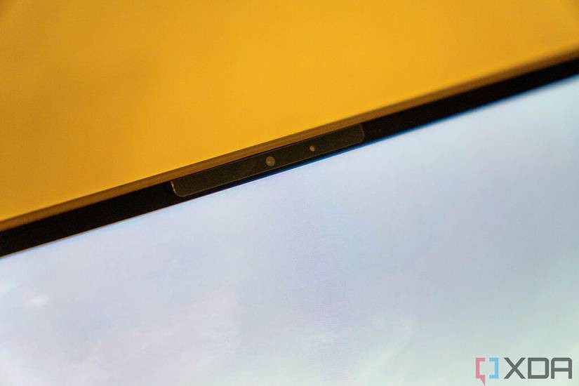 Angled view of Dell XPS 13 webcam