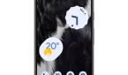 Google Pixel 7 display on white background.