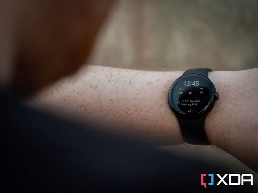 Google Pixel Watch showing home screen