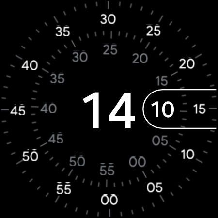 Concentric Pixel Watch watch face