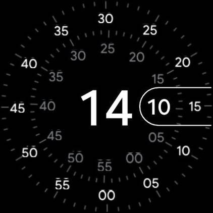 Concentric Pixel Watch watch face