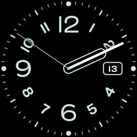 Pilot Pixel Watch watch face