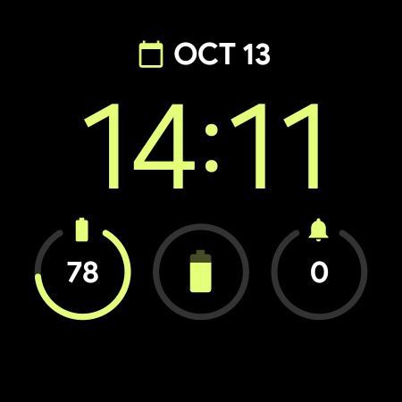 Utility Pixel Watch watch face