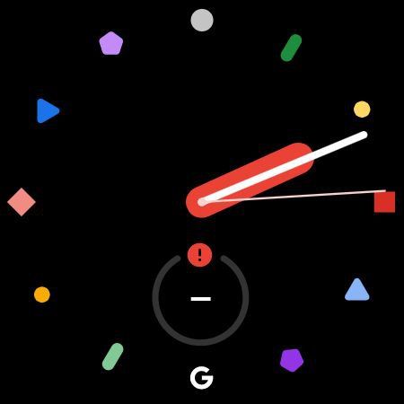 Shapes Pixel Watch watch face