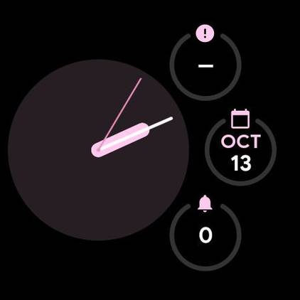 Radial Pixel Watch watch face