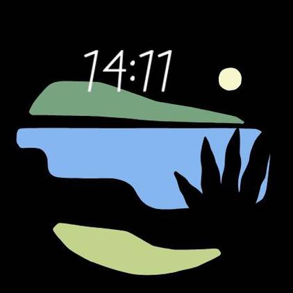 Vista Pixel Watch watch face