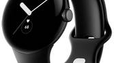 Matte Black Google Pixel Watch on white background.
