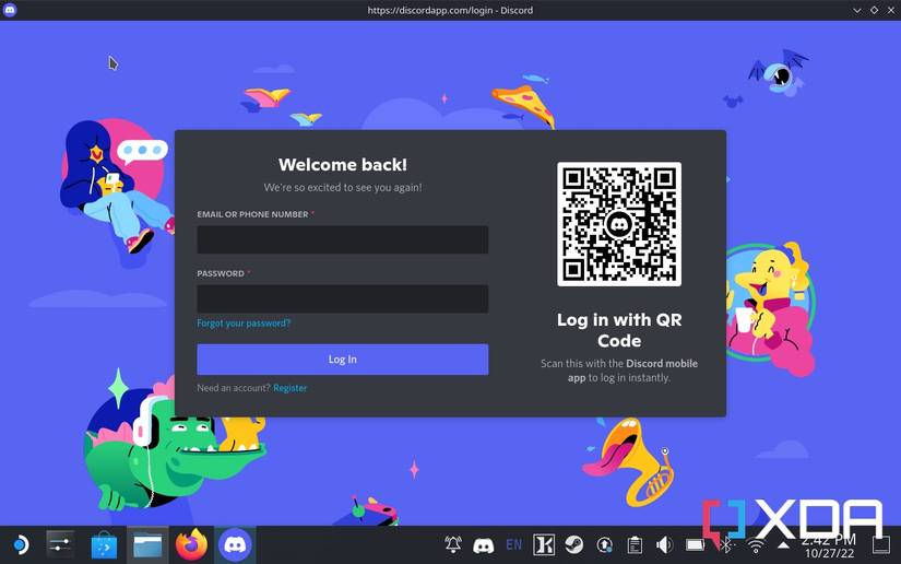 Steam Deck Discord login