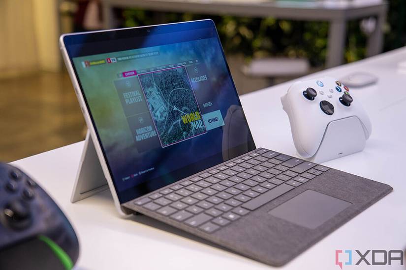 Surface Pro 9 with 5G playing games