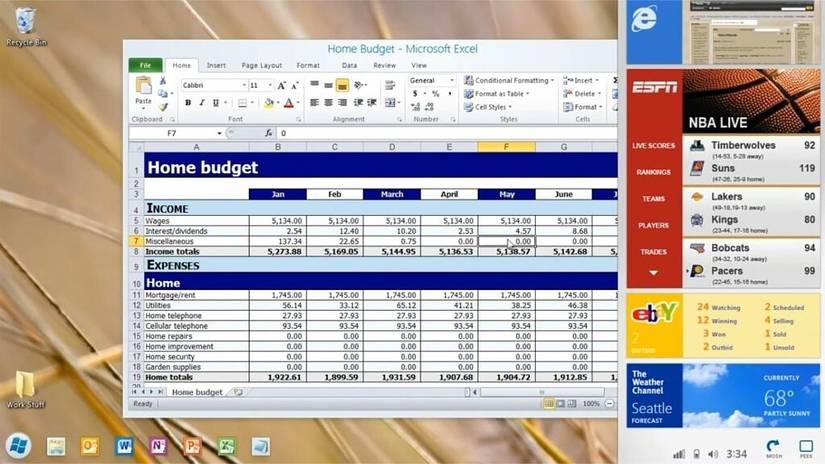 Early Windows 8 concepts had a widgets panel like Windows 11
