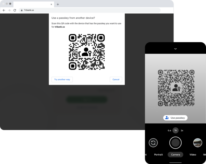 Google Passkey Sign in with Smartphone