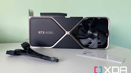 NVIDIA RTX 4090 with cables