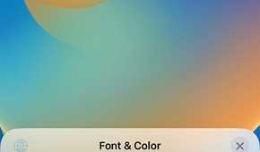choosing the script of the time on iPhone Lock Screen
