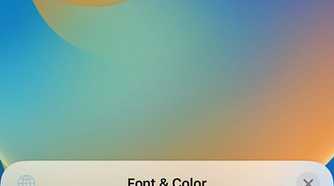 choosing the script of the time on iPhone Lock Screen