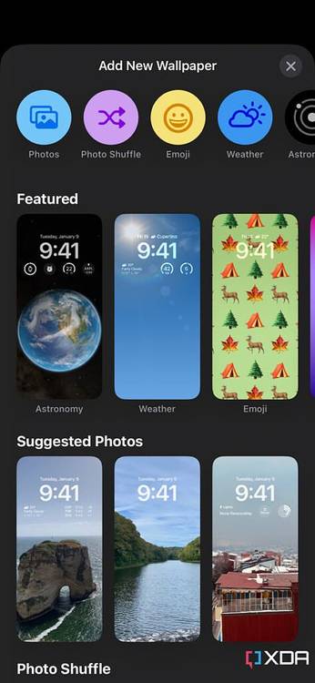 adding a new wallpaper for the iOS lock screen