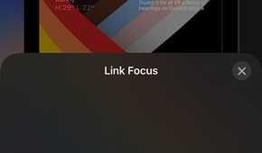 choosing which focus mode to link to on iOS