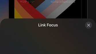 choosing which focus mode to link to on iOS