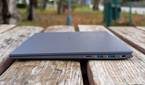 Left side view of the LG gram 17 showing two USB Type-A ports and a microSD card reader