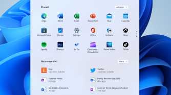 Screenshot of the Windows 11 Start menu showing recommended websites