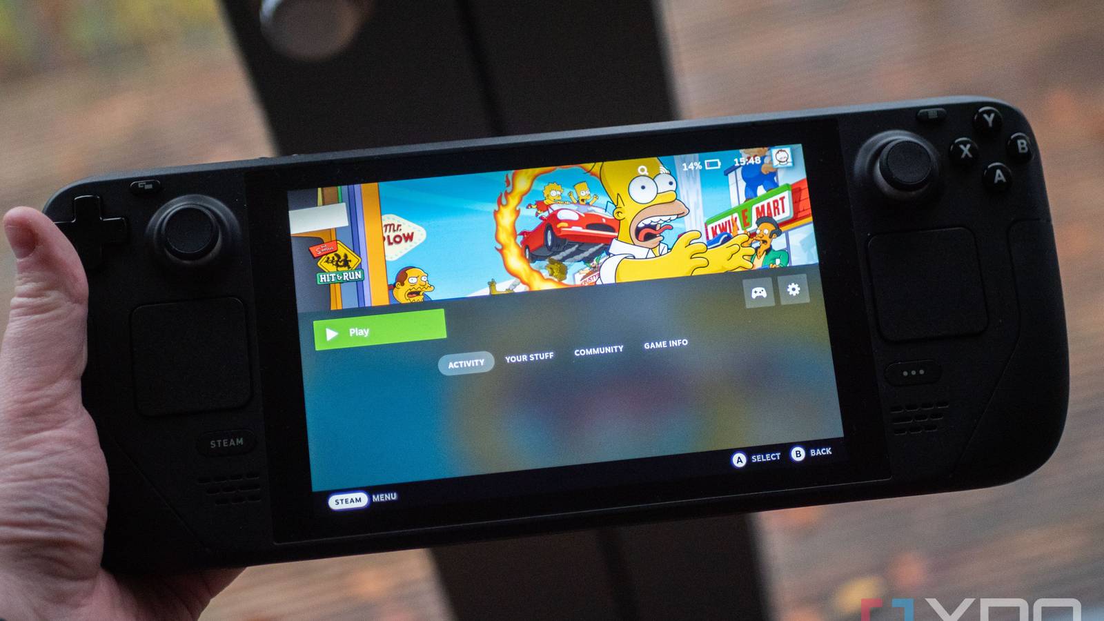 The Simpsons Hit and Run on the Valve Steam Deck