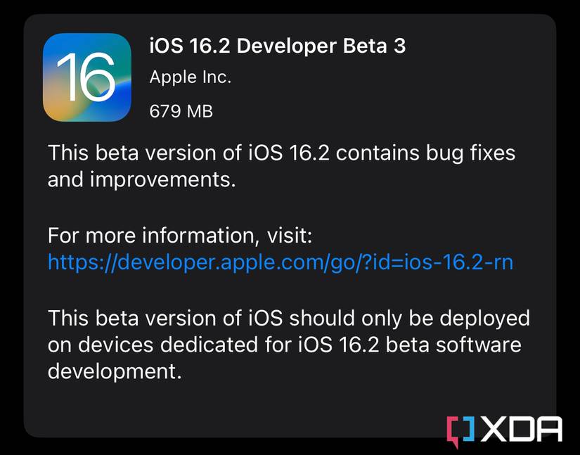 Apple releases iOS 16.2 beta 3 to developers, here's what's new