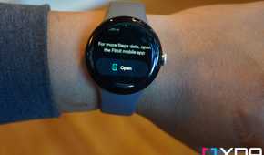 The Pixel Watch wants me to check the Fitbit app.