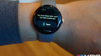 The Pixel Watch wants me to check the Fitbit app.