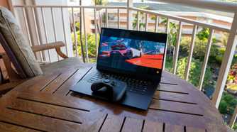 Razer Blade 15 11 on a table