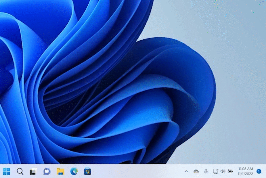 Animation showing Windows Studio settings in Quick Settings