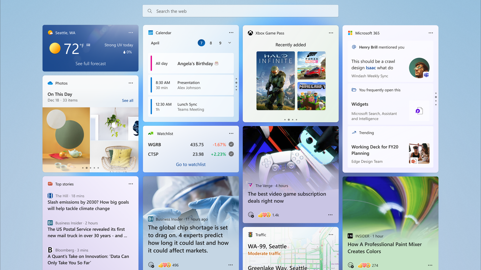 Developers can now start making and testing third-party Windows 11 widgets