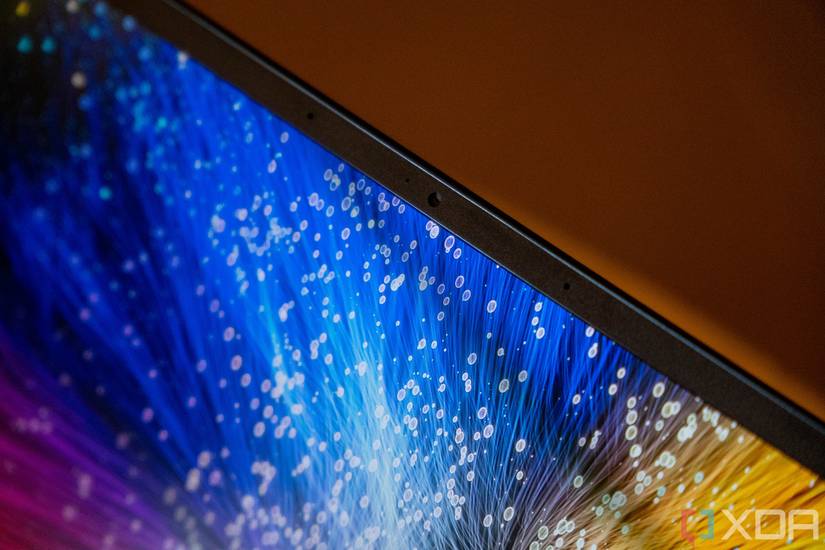 Angled view of Acer Swift Edge webcam