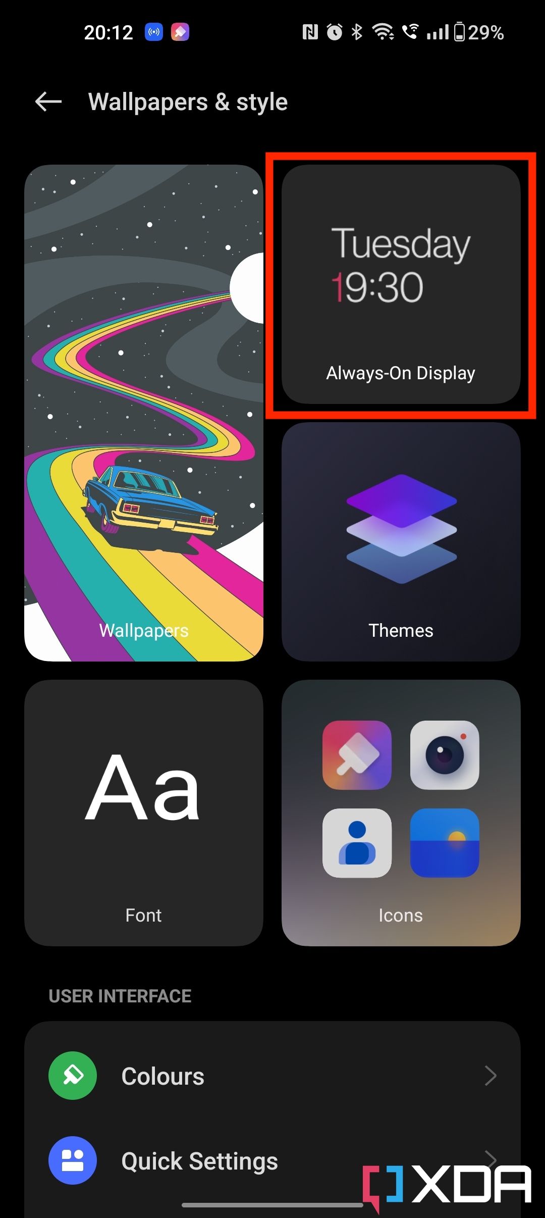 Always on display feature on OxygenOS 13